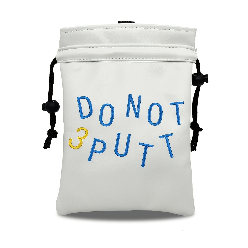 Golf Bag - 1pc Golf Ball Bag, PU Material