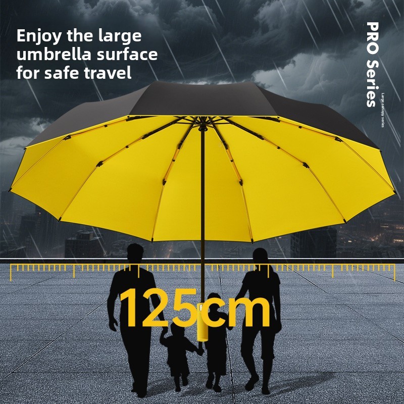 125CM Triple Fold Double Layer - Golf Umbrella Large 评论和价格