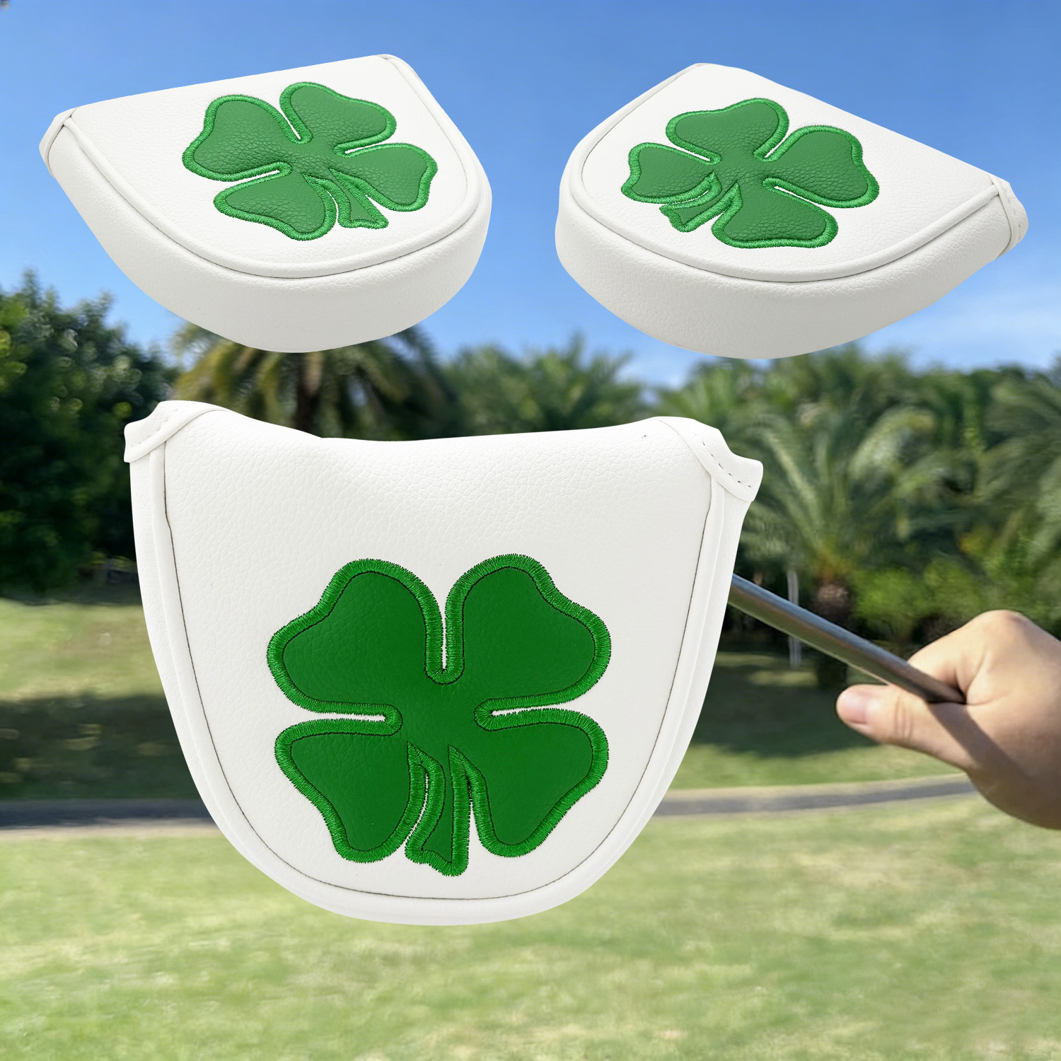 1pc Putter Head Cover, 'Clover - Golf Putter 评论和价格