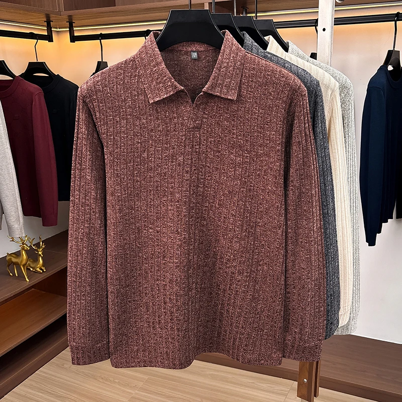 Men Polo Collar V‑Neck Knit Sw - Golf Tees 评论和价格