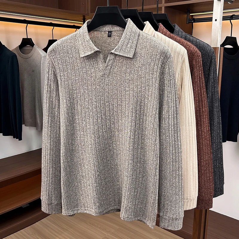 Men Polo Collar V‑Neck Knit Sw - Golf Tees 评论和价格