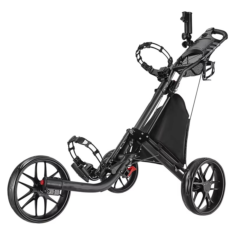 Golf Push Cart 4 Wheel Sturdy  - Golf Umbrella 评论和价格