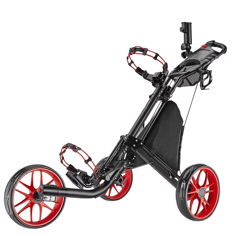 Golf Push Cart 4 Wheel Sturdy  - Golf Umbrella 评论和价格