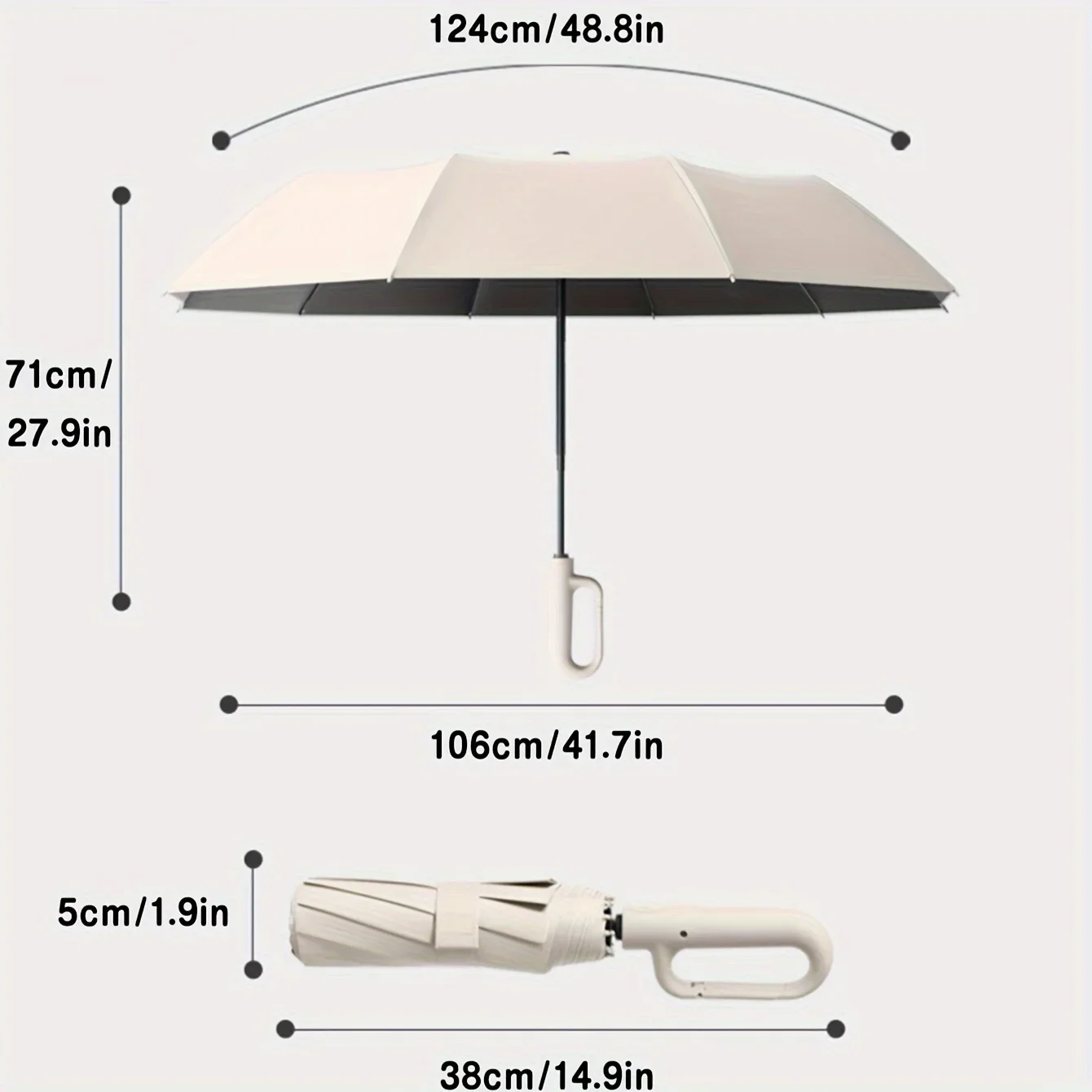 20 Bones Windproof Strong 105C - Golf Umbrella Large 评论和价格