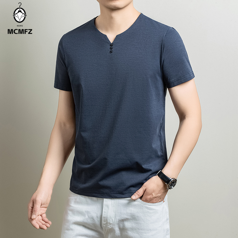Mens Basic Henley T Shirt Comf - Golf Tees 评论和价格