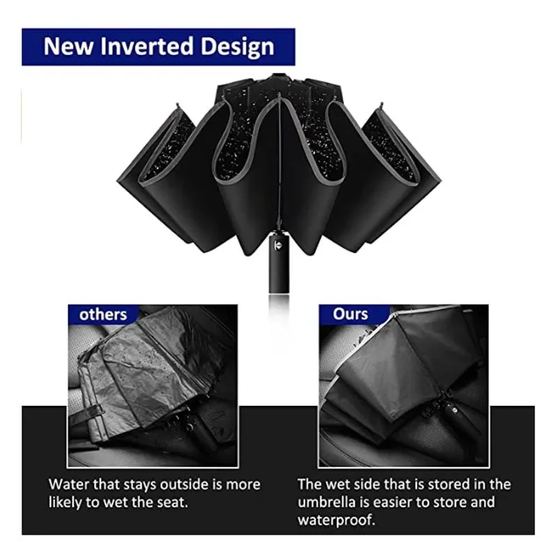 Men Women Umbrella  Fully Auto - Golf Umbrella Large 评论和价格